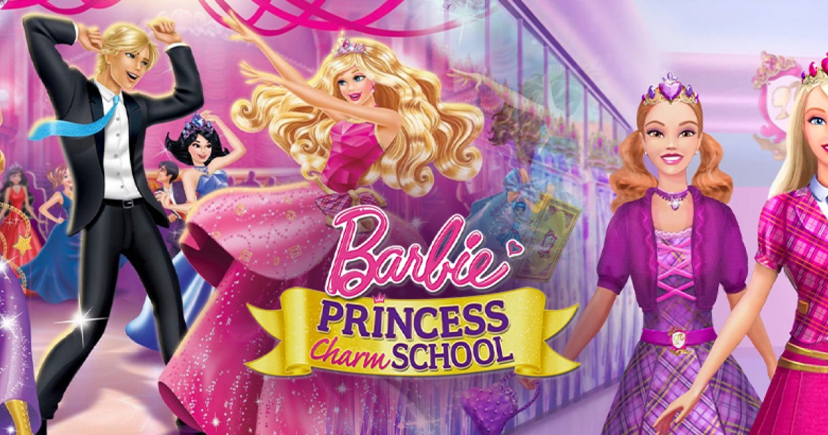 Charm School Barbie Cartoon Sinhala Shop Barbie Princess Charm - Main Image